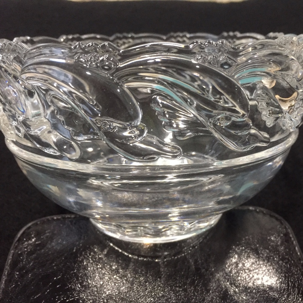 Tiffany 5" Bowl  Dolphin pattern ... never used